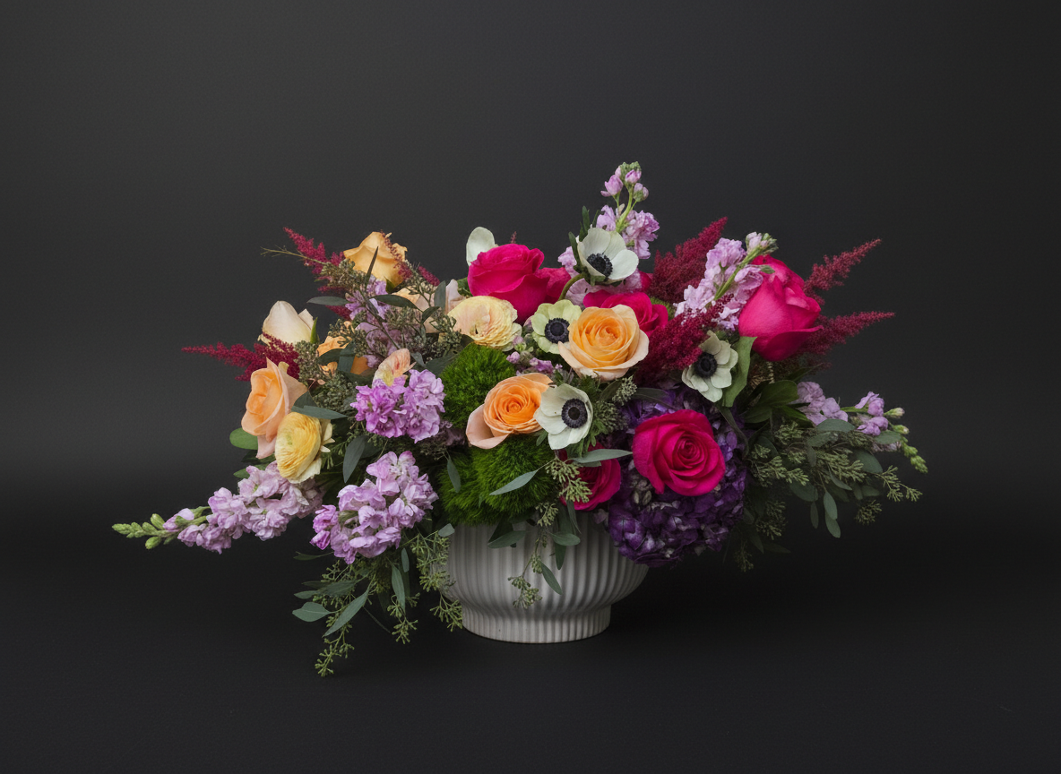 BFM004 arrangement de fleurs '' Grâce colorée''/''Colorful Grace'' arrangement