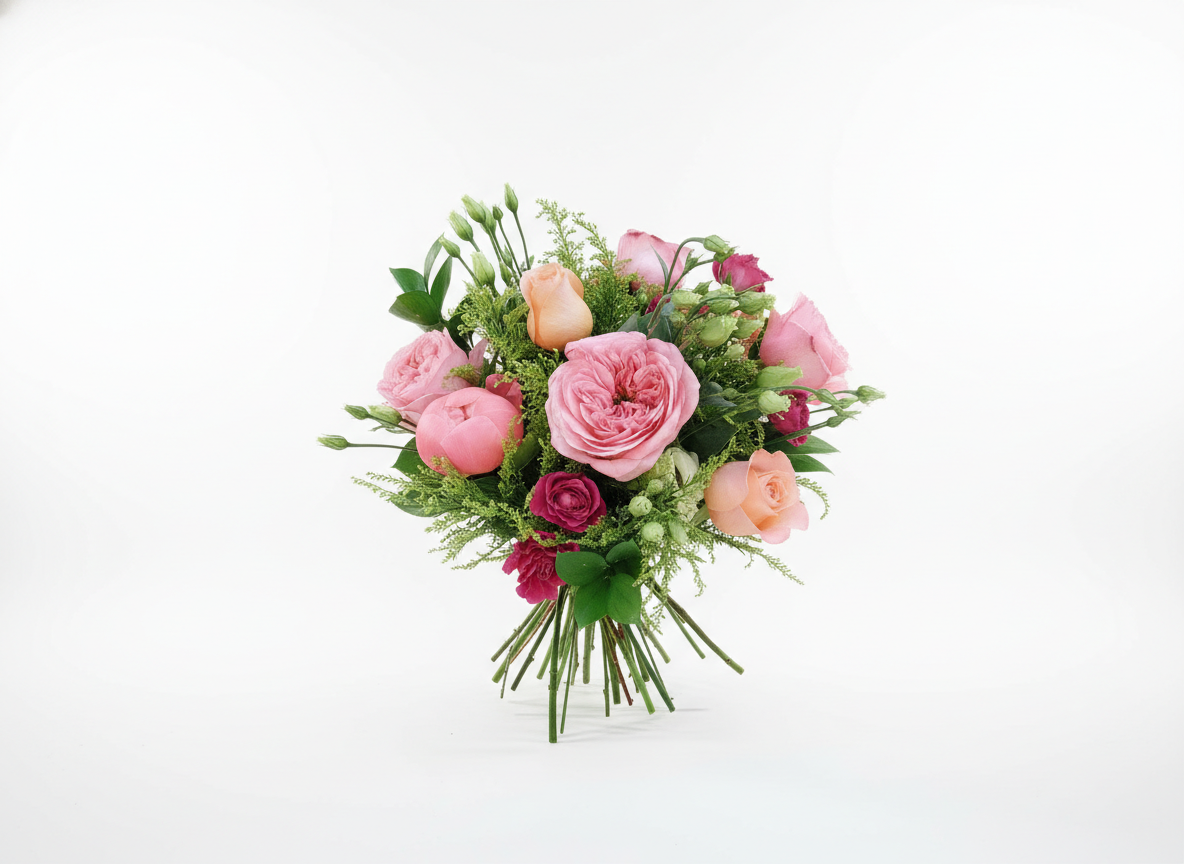 BFM001 Bouquet de fleurs fraîches '' Simplicité élégante''/ '' Élegant simplicity'' flower bouquet